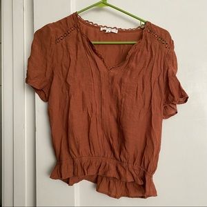 ❌ S O L D ❌ Burnt orange blouse